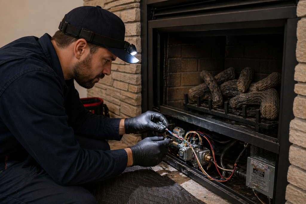 fireplace inspection
